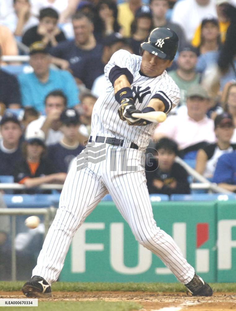 N.Y. Yankees outfielder Matsui 2-for-5 against N.Y. Mets