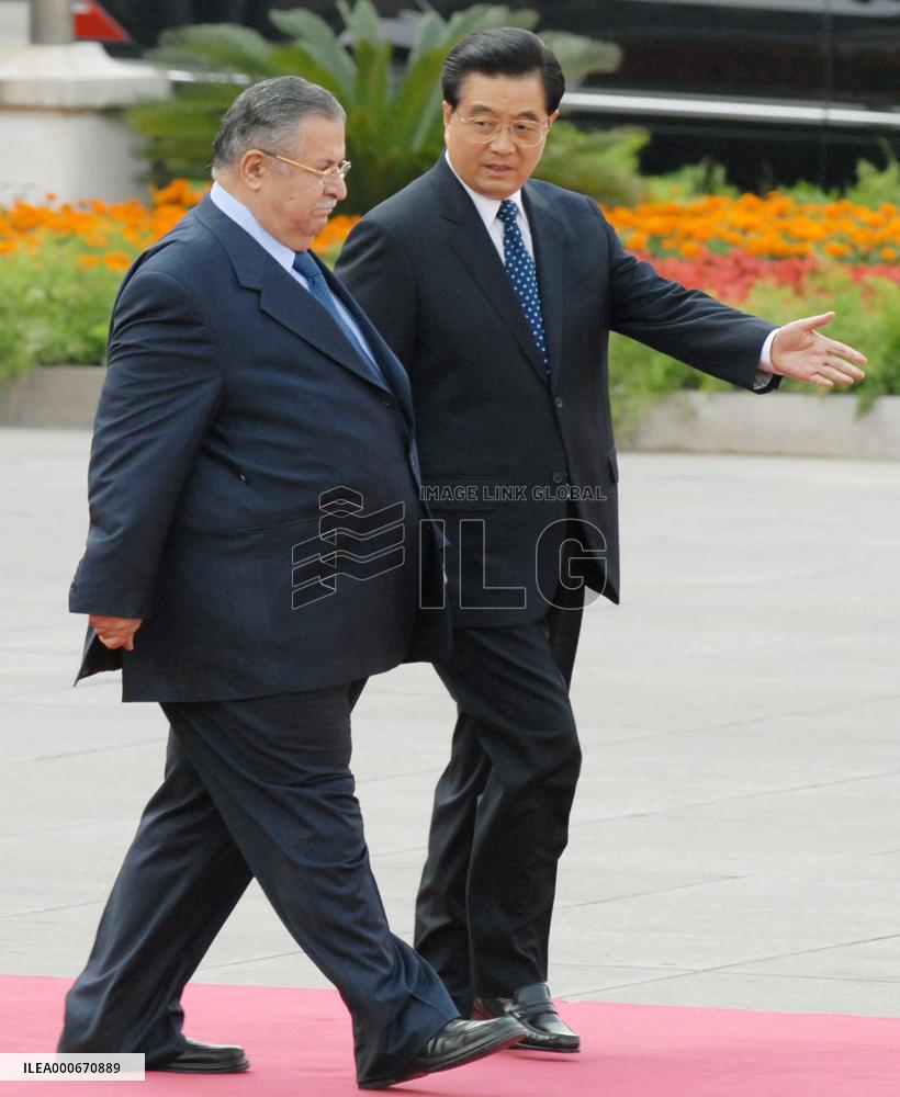 Iraqi President Talabani visits China