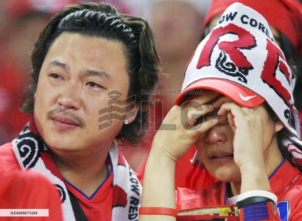 South Korea supporters shocked by team's defeat