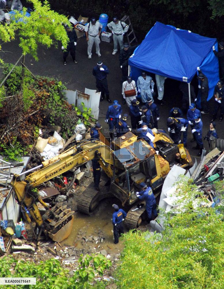 Police search for two missing men at Okayama industrial site