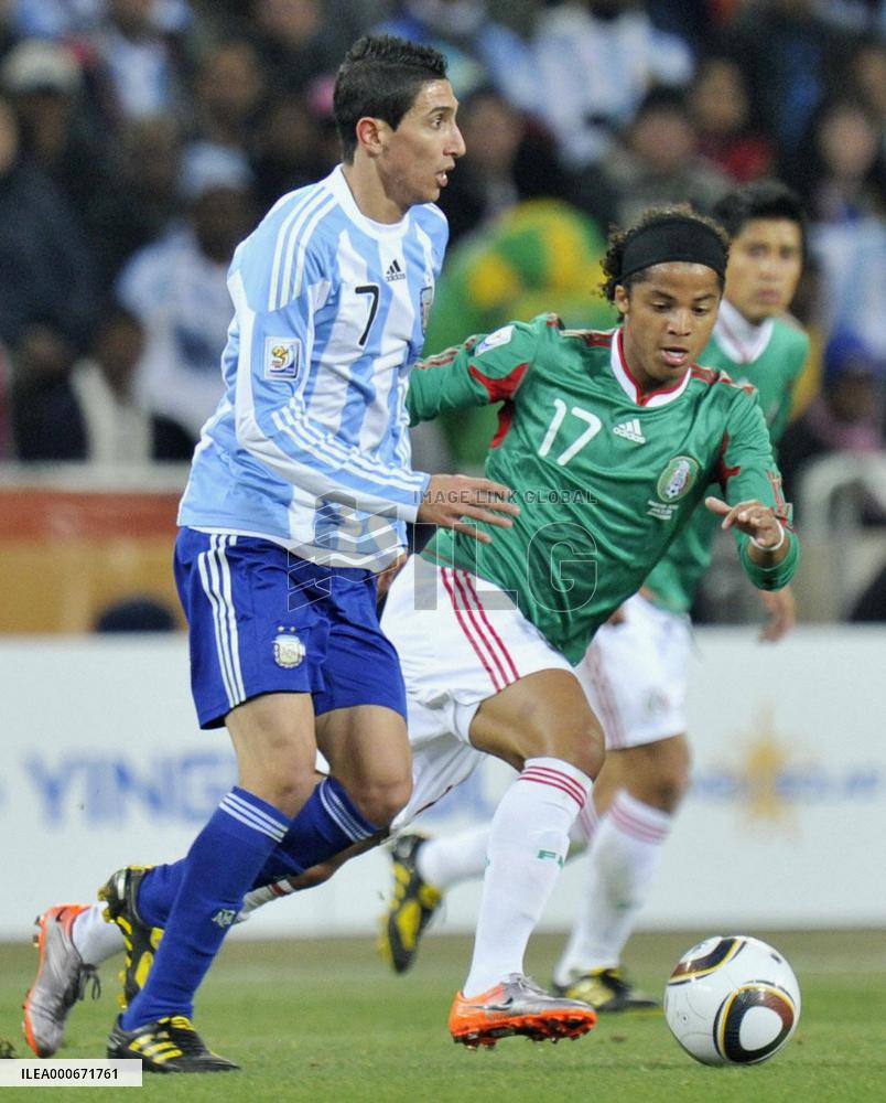 Argentina beat Mexico 3-1 to face Germany in quarters