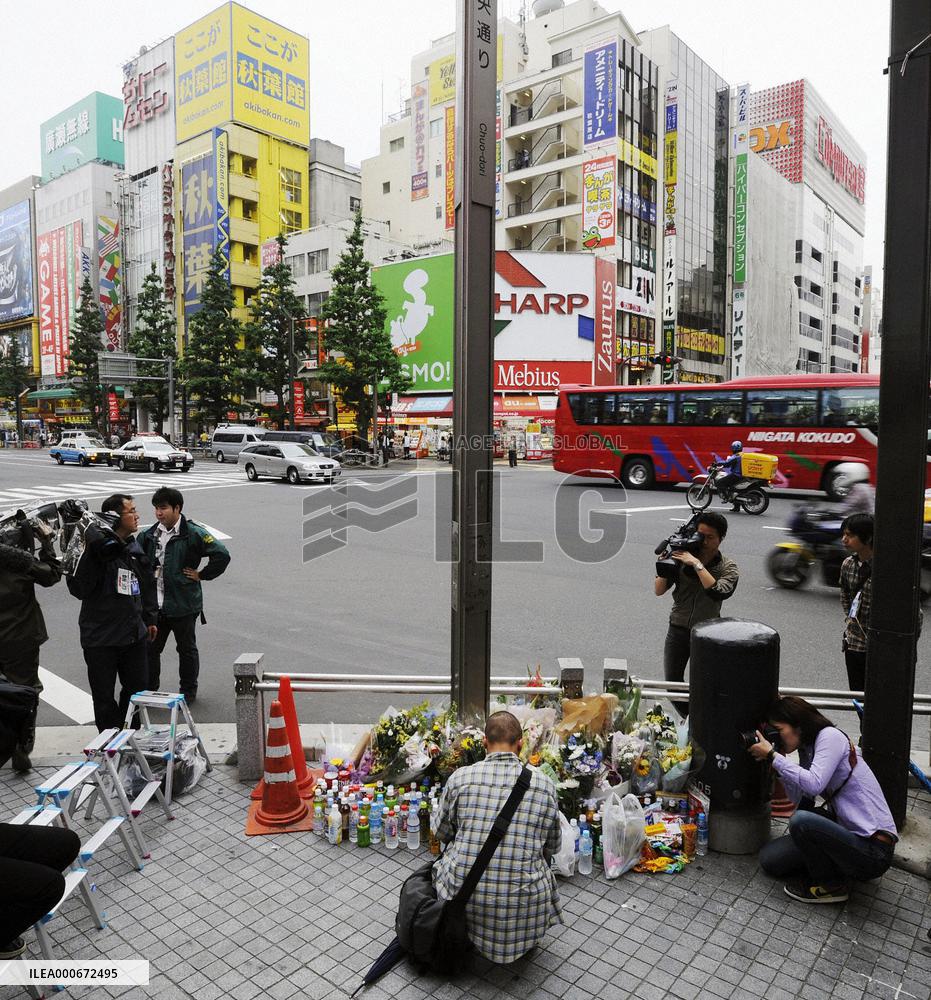 Akihabara marks 1st anniversary of deadly stabbing rampage