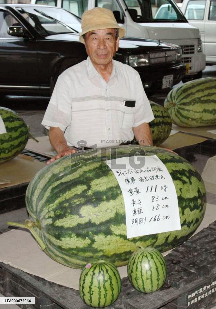 Takamitsu wins water melon contest
