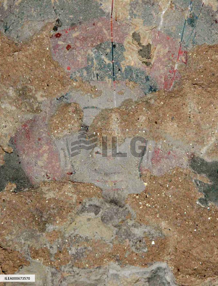 Japanese team finds colorful mural at Bamiyan ruins