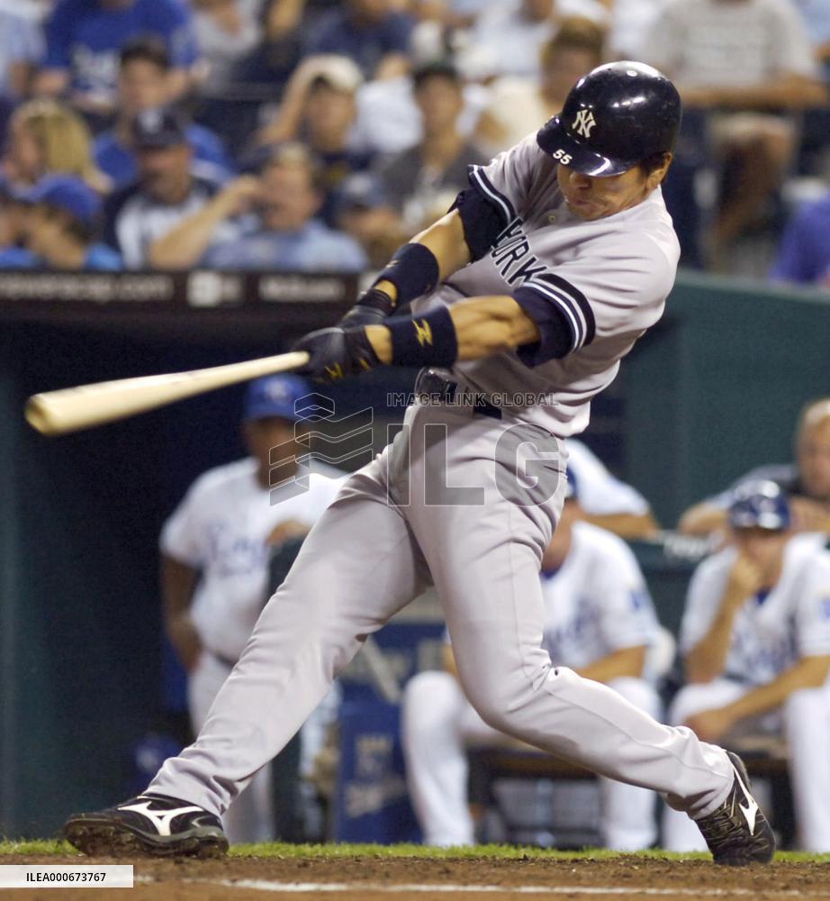 H. Matsui hits 18th homer as Yankees rout Royals