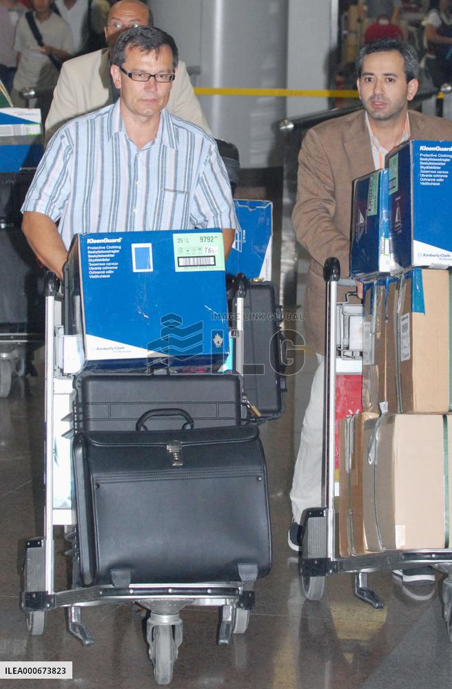 IAEA inspectors' team arrives in Beijing before N. Korea trip