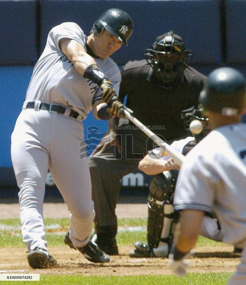 Yankees' Matsui goes 1-for-3 with an RBI against Mets