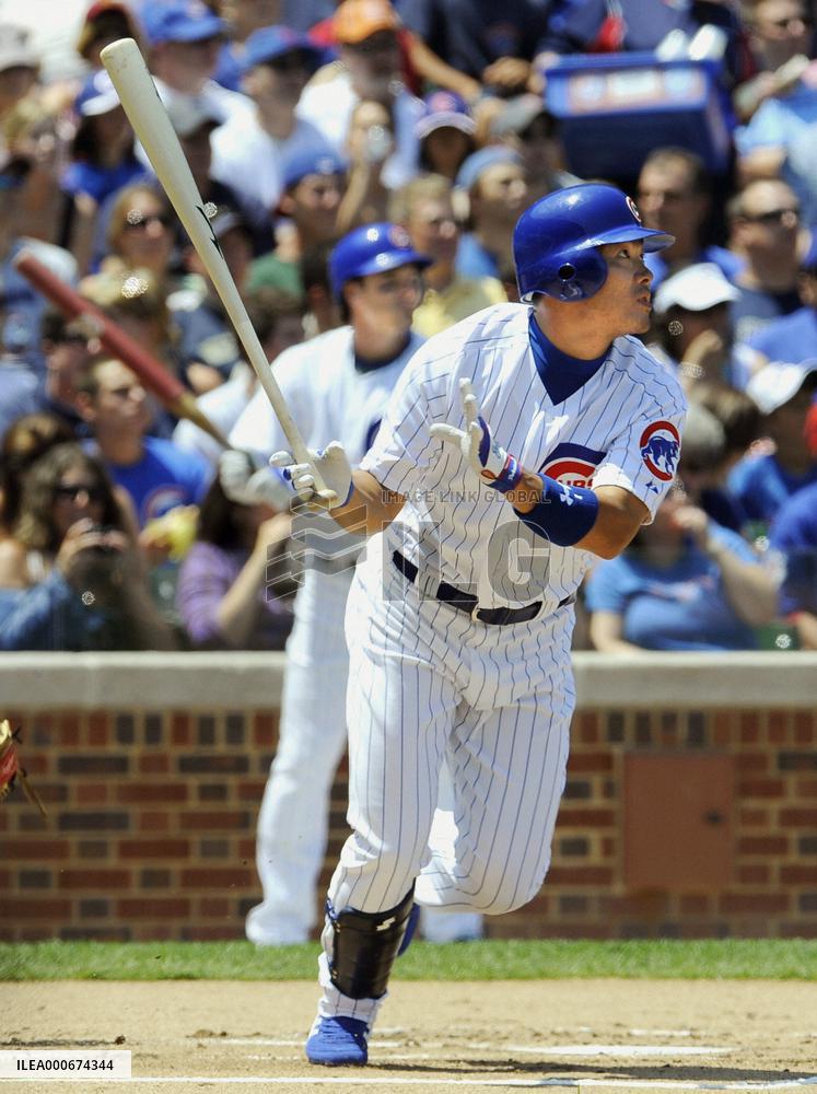 Chicago's Fukudome hits triple vs Milwaukee