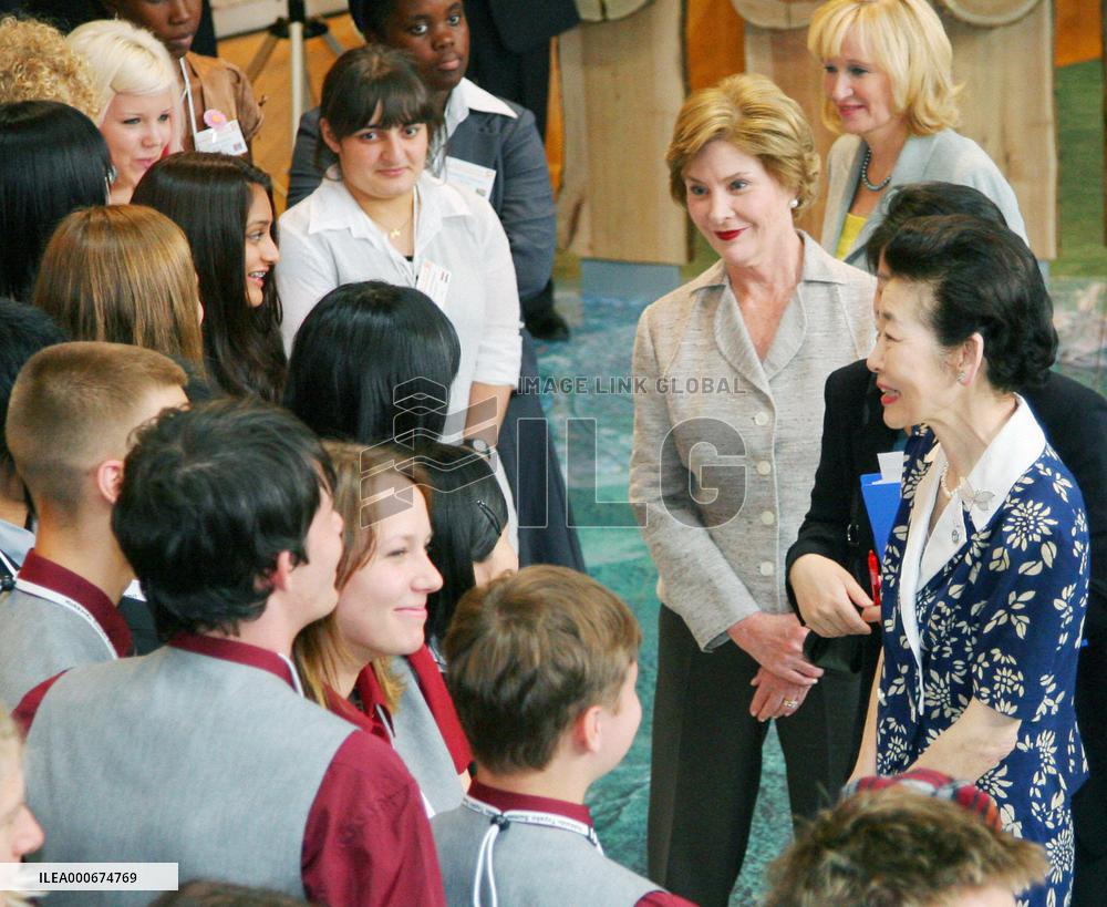 Wives of G-8 leaders meet 'Junior 8 Summit' members