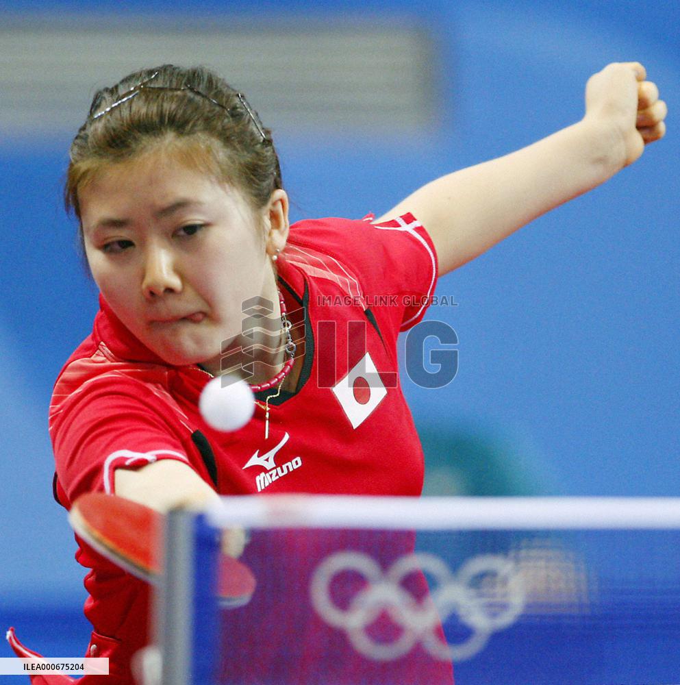 Japan wins team openers in Olympic table tennis