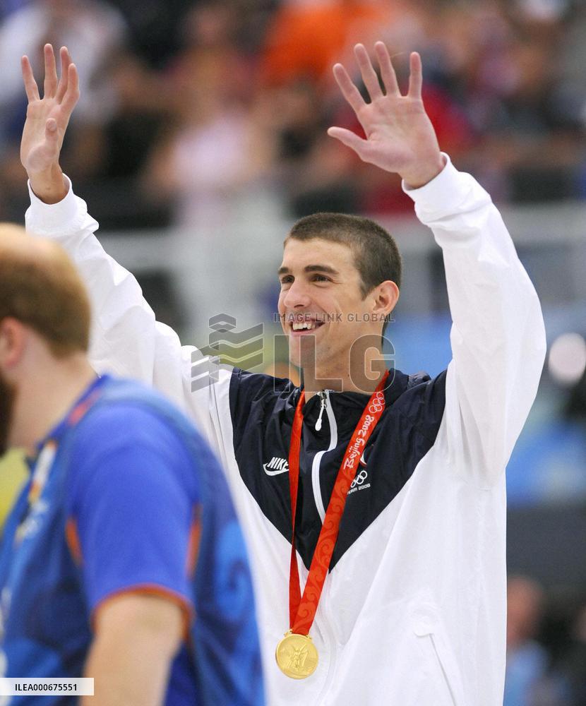 Olympics: Phelps grabs 7th swimming gold