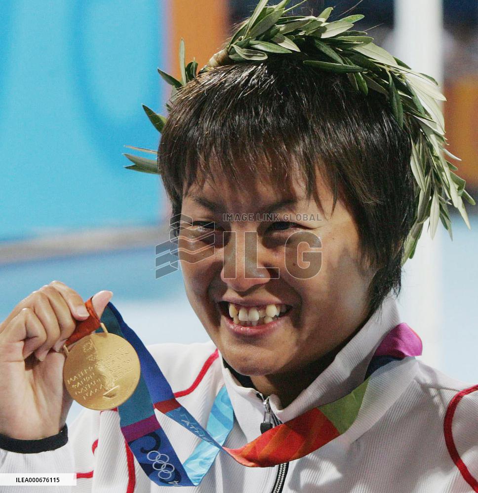 (4)Shibata wins women's 800 free in Olympics