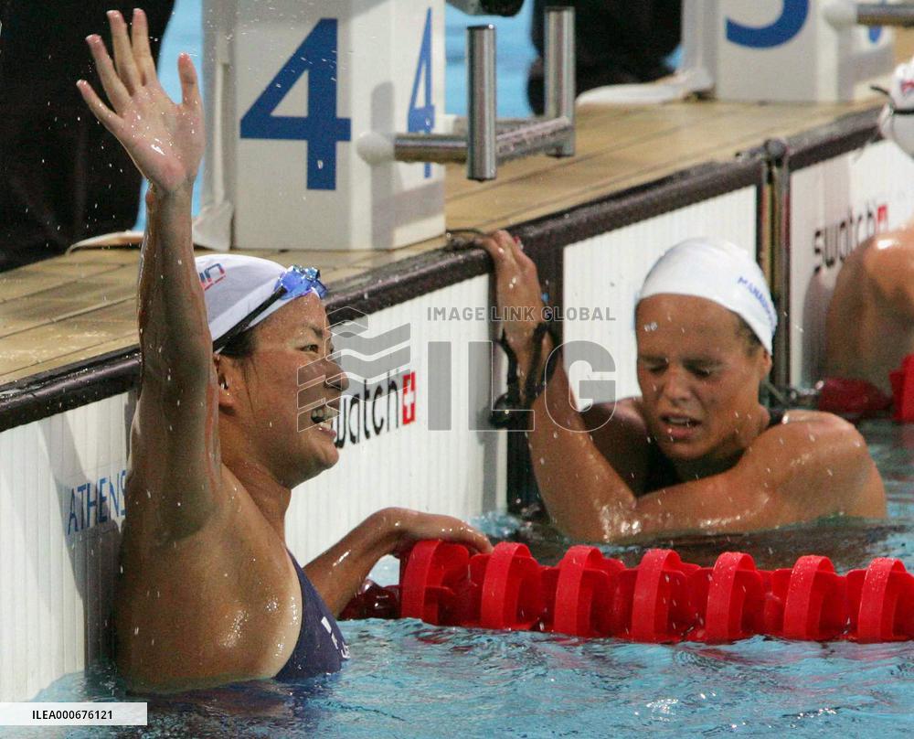 (2)Shibata wins women's 800 free in Olympics
