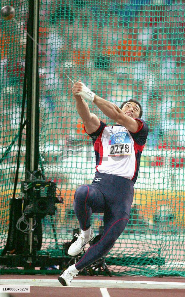 (1)Japan's Murofushi wins silver in men's hammer throw