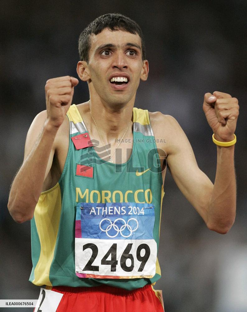 Morocco's Guerrouj wins men's 1,500-meters in Olympics