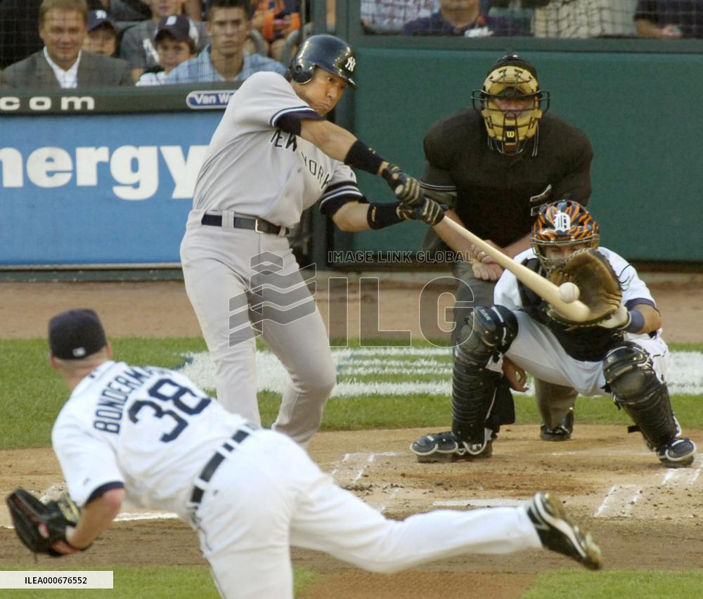 H. Matsui has 3 hits, 2 RBIs as Yankees beat Tigers