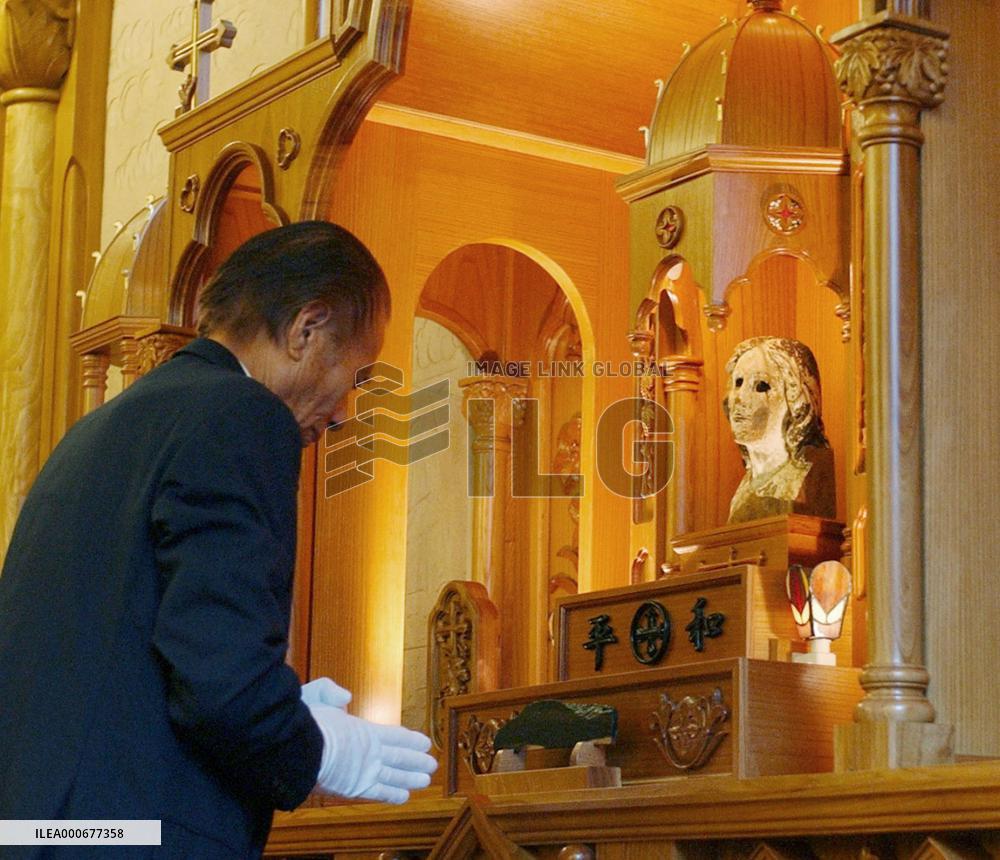 Chapel to enshrine A-bombed statue of Virgin Mary opens to publi