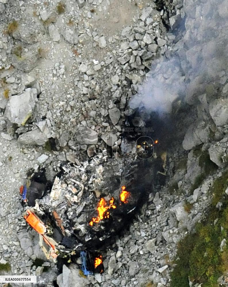 Chopper crashes in Gifu during rescue attempt, 3 aboard killed