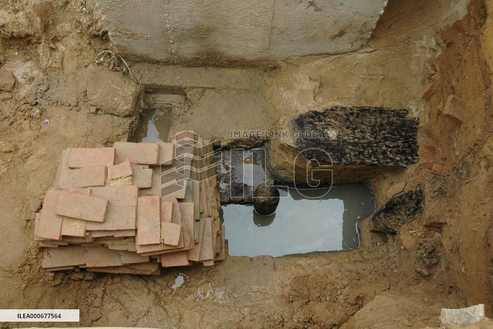 Remains of 17th-century 'Japanese Bridge' in central Vietnam fou