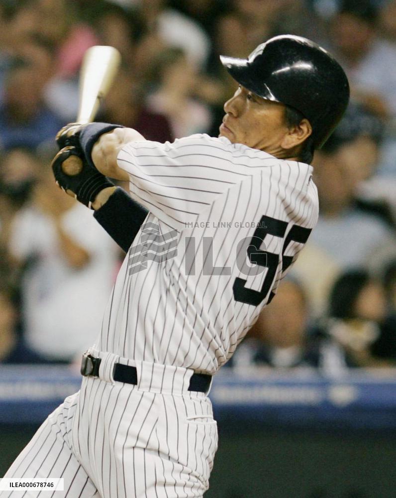 Yankees' Matsui hits 400th career homer