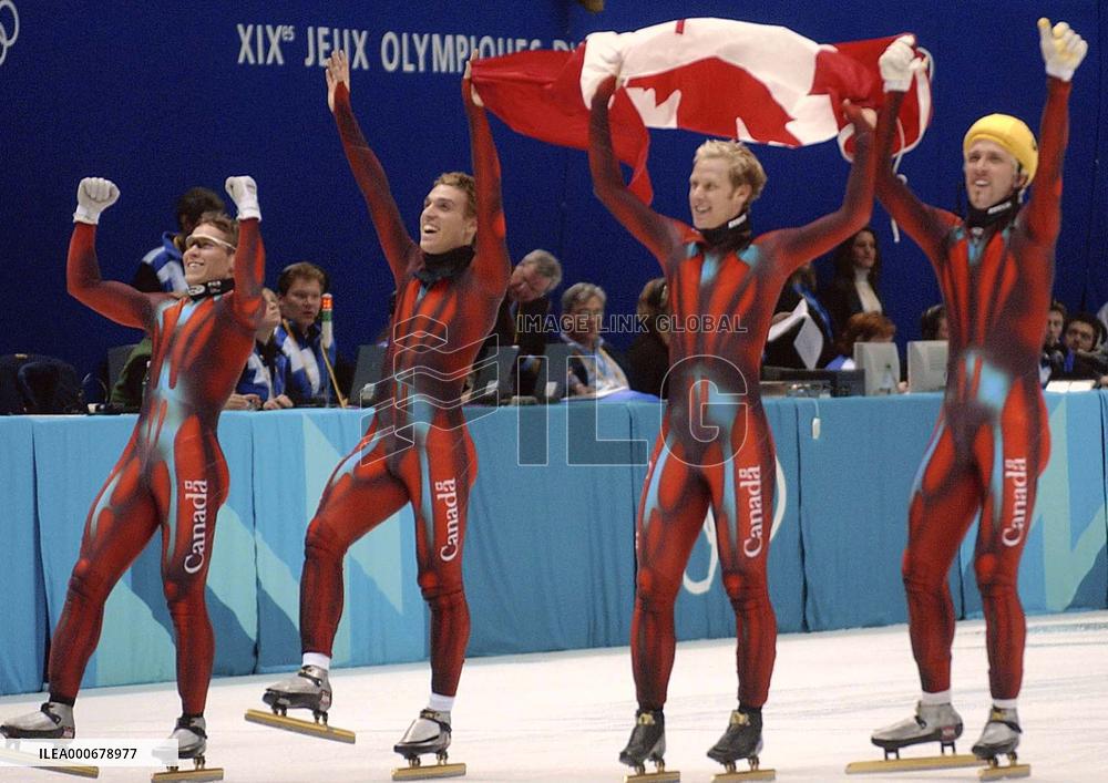 Canada wins men's 5,000-meter short-track relay