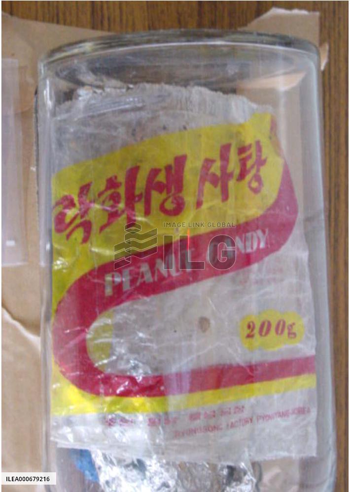 N. Korean candy package taken from site of shipwreck