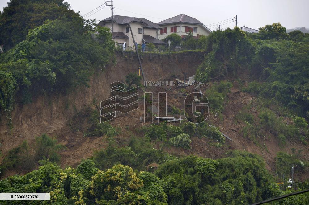 Heavy rain on Pacific coast of Japan