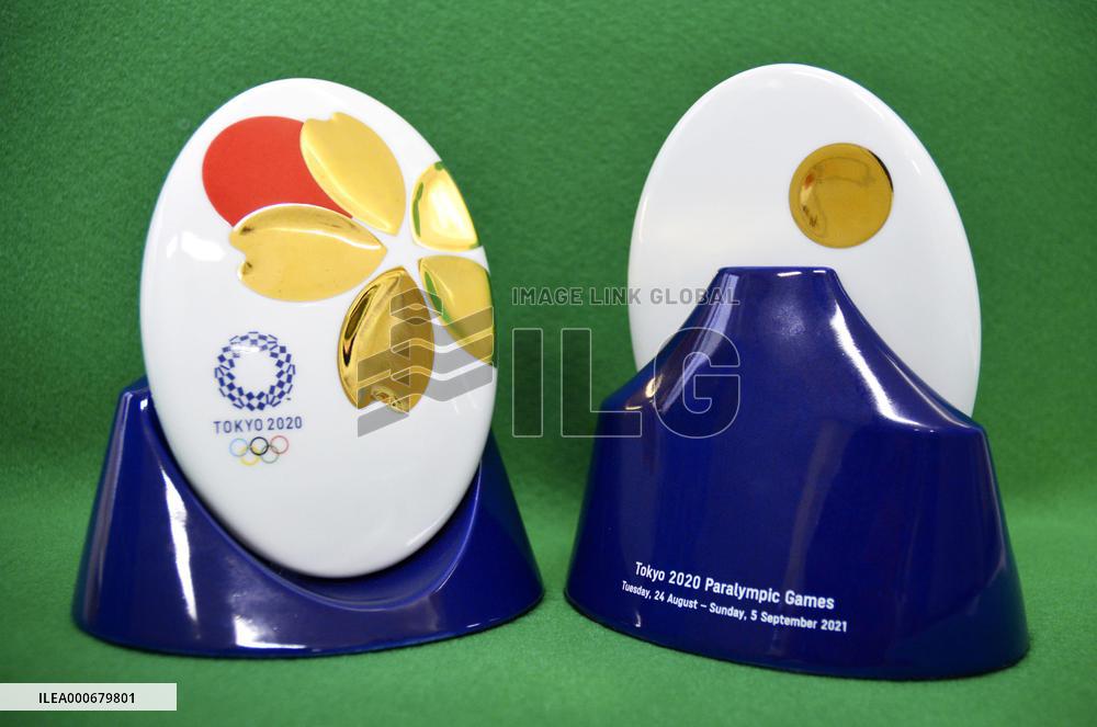 Ceramic ornaments for Tokyo Olympics and Paralympics athletes