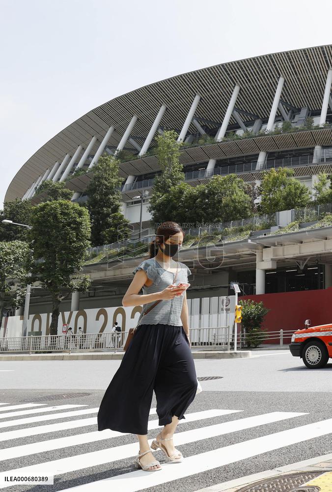 National Stadium ahead of Tokyo Olympics
