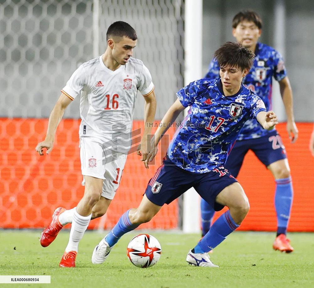 Football: Japan-Spain warm-up match before Olympics