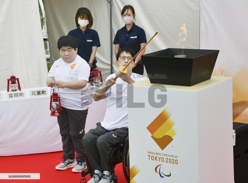 Flame-lighting event for Paralympic torch relay