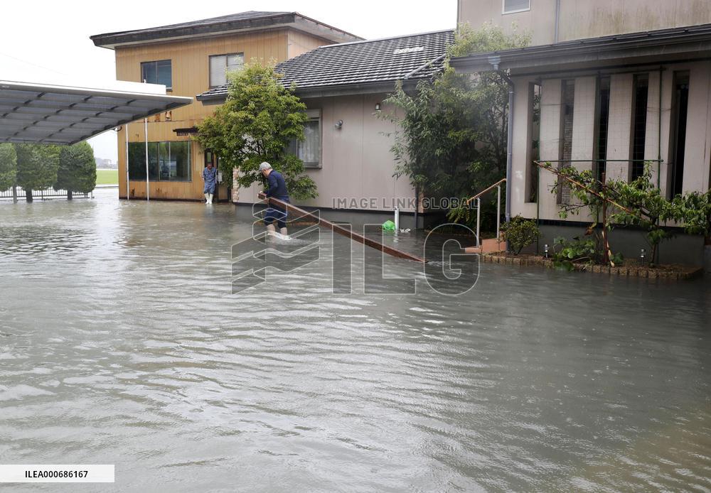 Torrential rain in Japan
