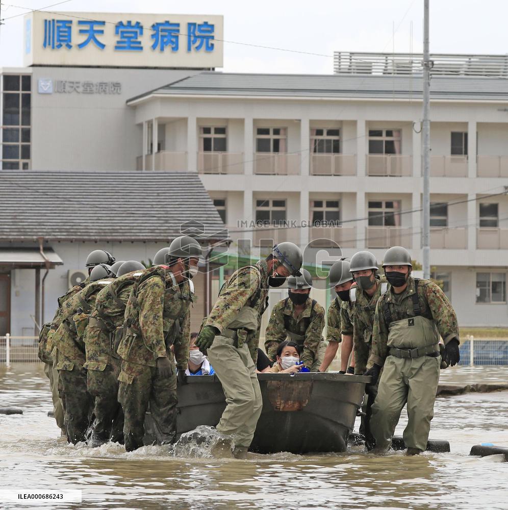 Flooding in southwestern Japan