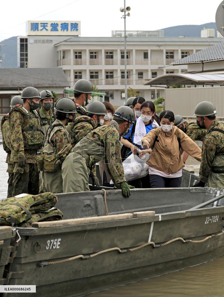 Flooding in southwestern Japan