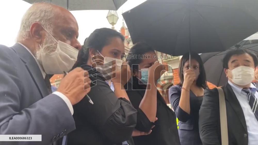 Detained Sri Lankan "treated like a dog," says kin after seeing video