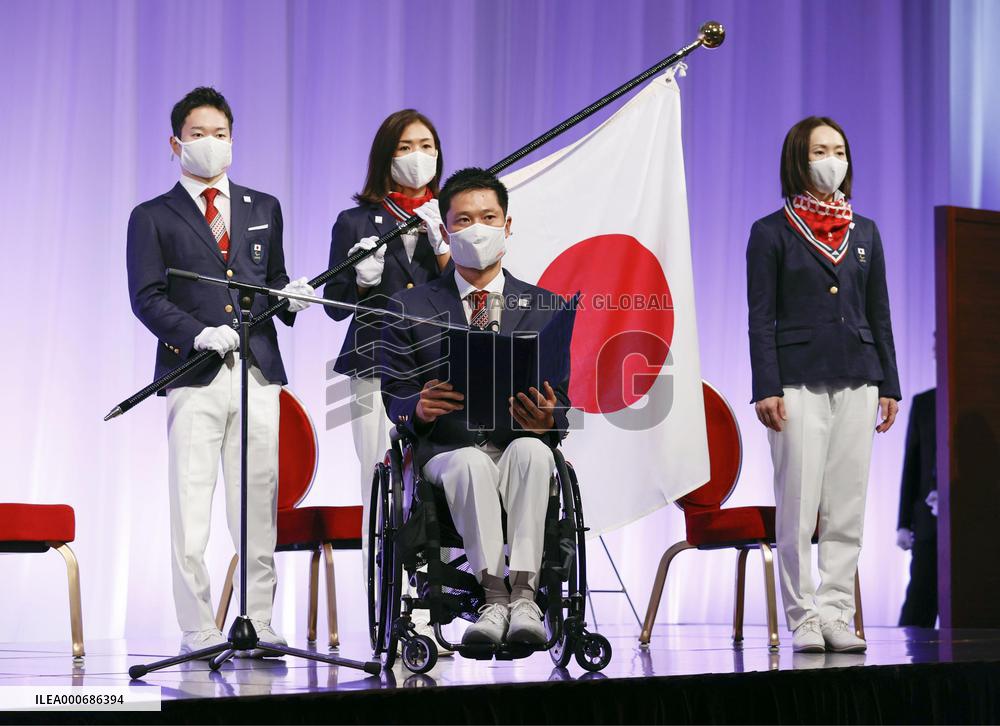 Launch ceremony for Japan's Paralympic delegation