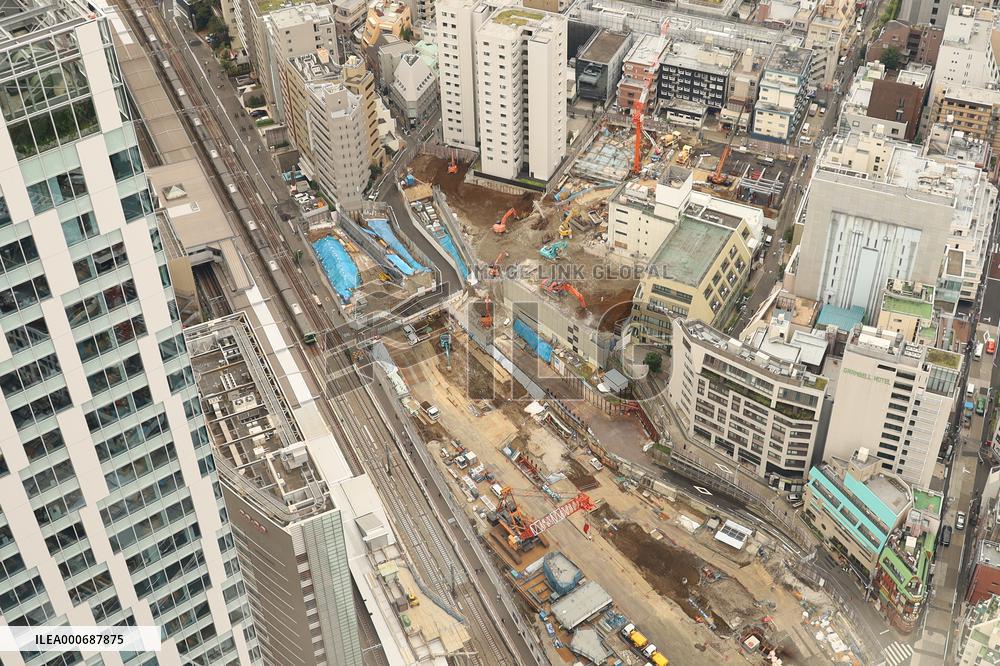 Shibuya Station Sakuragaoka Exit area under construction
