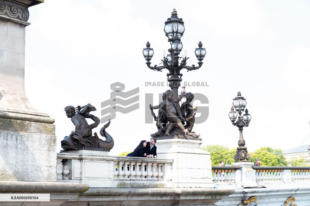 Prince Joachim Murat And Wife Portrait - Paris
