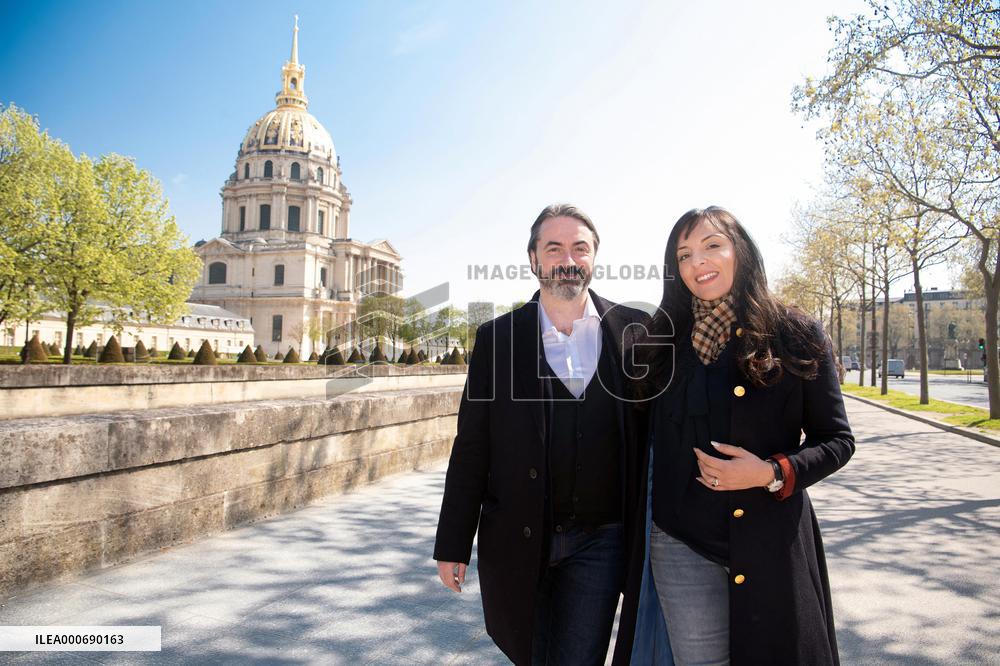 Prince Joachim Murat And Wife Portrait - Paris