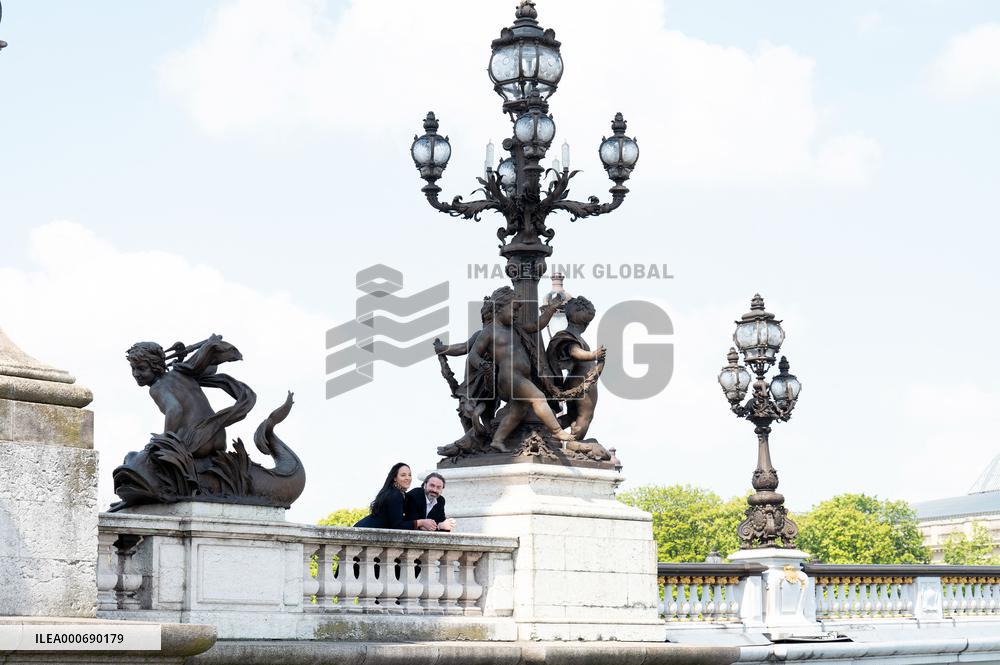 Prince Joachim Murat And Wife Portrait - Paris