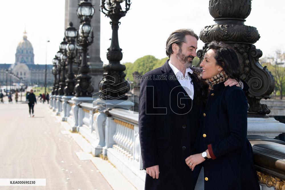 Prince Joachim Murat And Wife Portrait - Paris