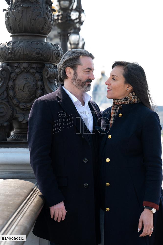 Prince Joachim Murat And Wife Portrait - Paris