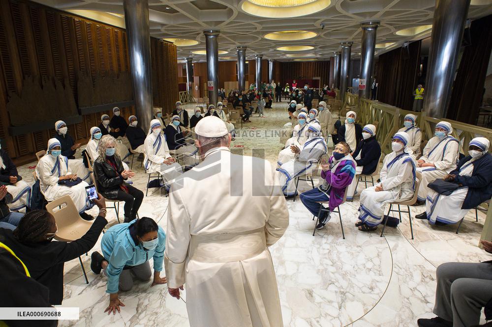 Pope spends name-day with poor receiving Covid-19 vaccine