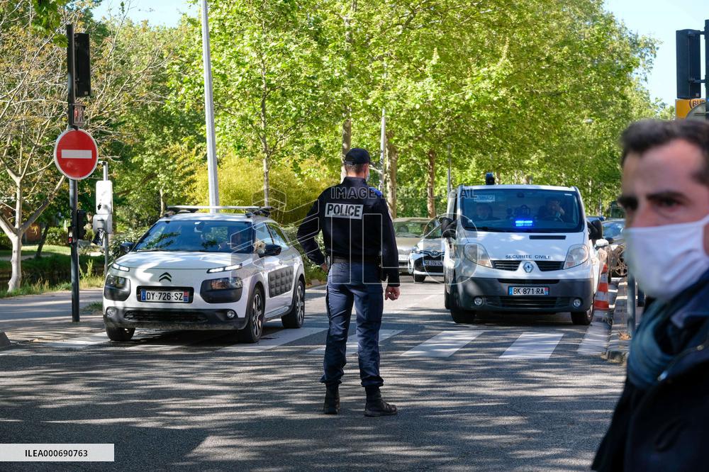 Jean Castex visits central police station - Toulouse