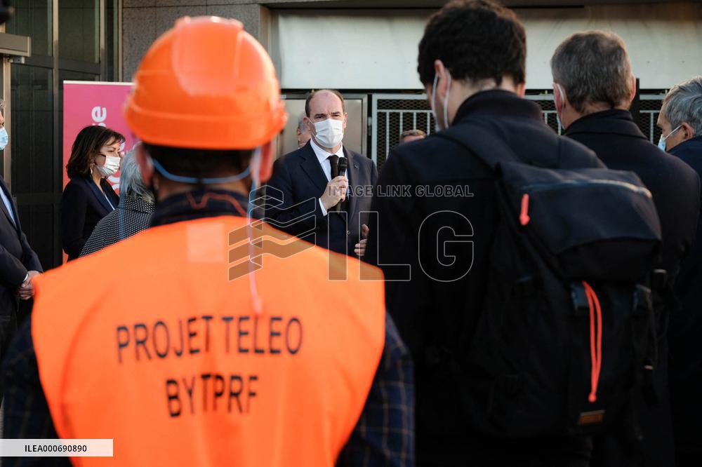 Jean Castex visits Teleo site - Toulouse