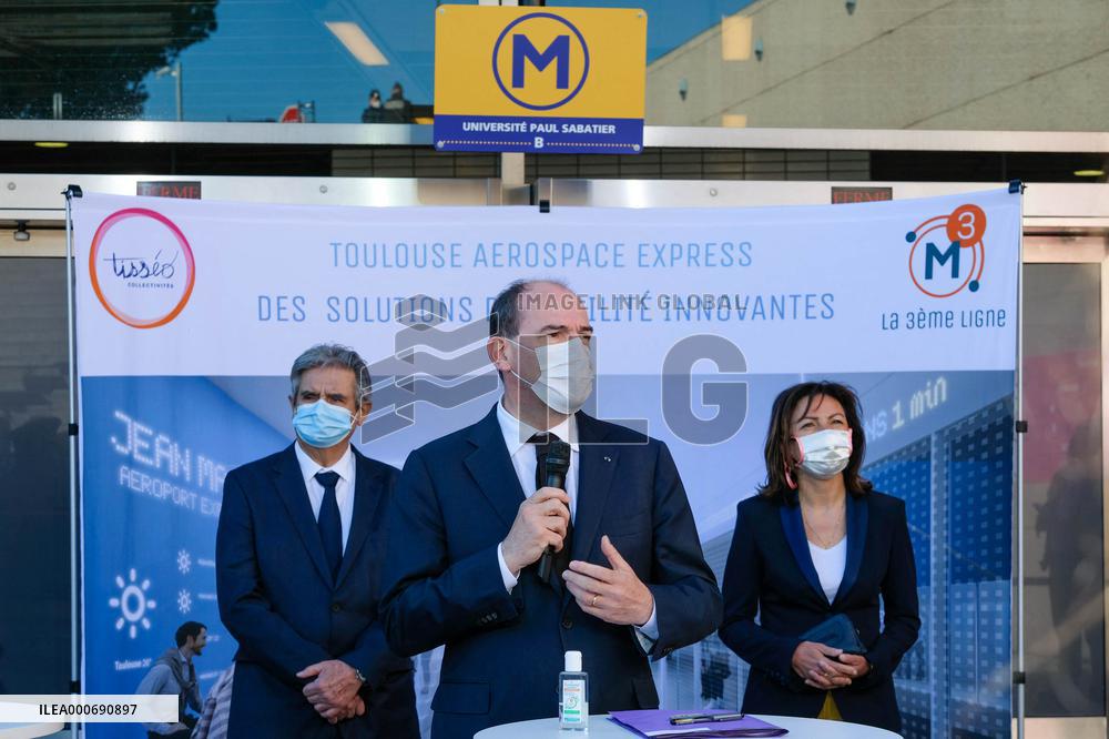 Jean Castex visits Teleo site - Toulouse