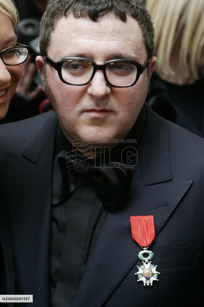 Alber Elbaz honored with the medal of 'Chevalier de la legion d'honneur', Paris