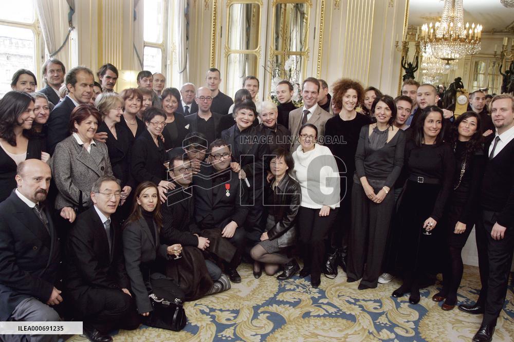 Alber Elbaz honored with the medal of 'Chevalier de la legion d'honneur', Paris