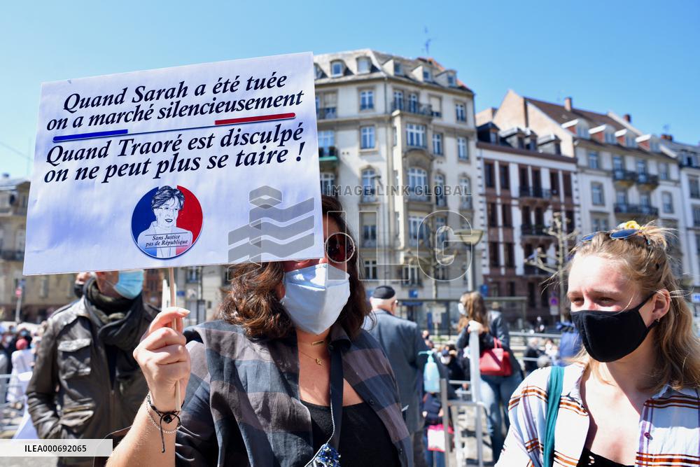 Protest In Memory Of Sarah Halimi - Strasbourg