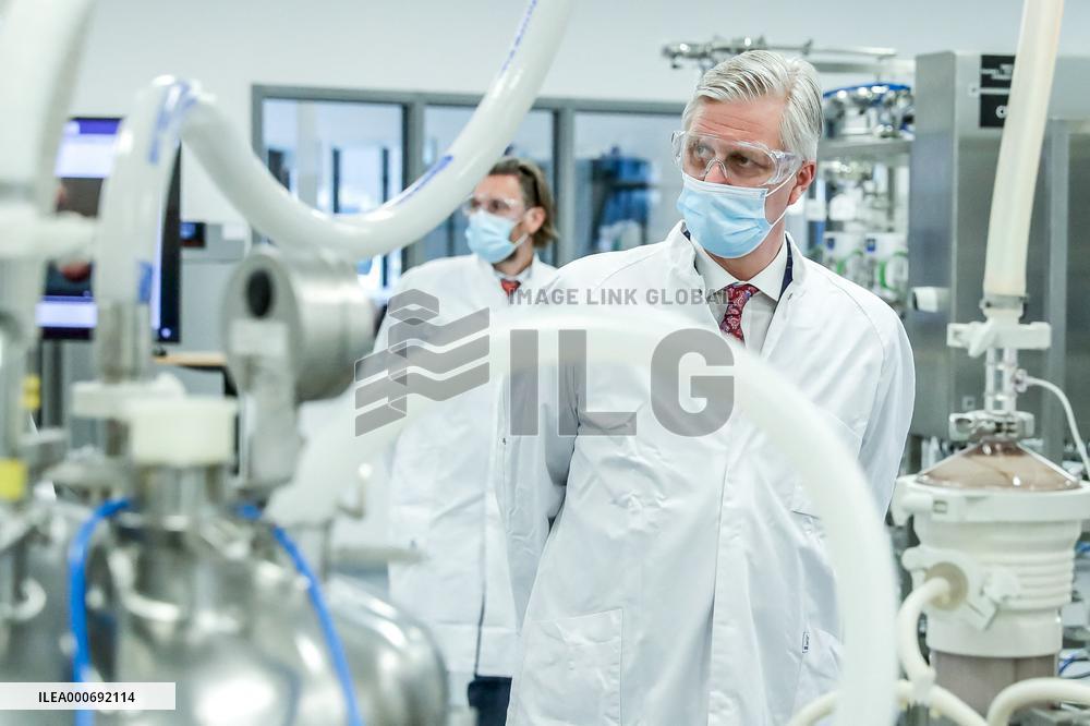 King Philippe Visits Pfizer-BioNTech - Belgium